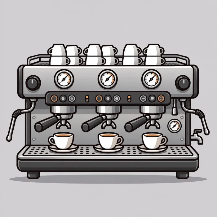 Machine à café professionnelle 3 groupes