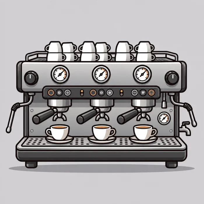 Machine à café professionnelle 3 groupes