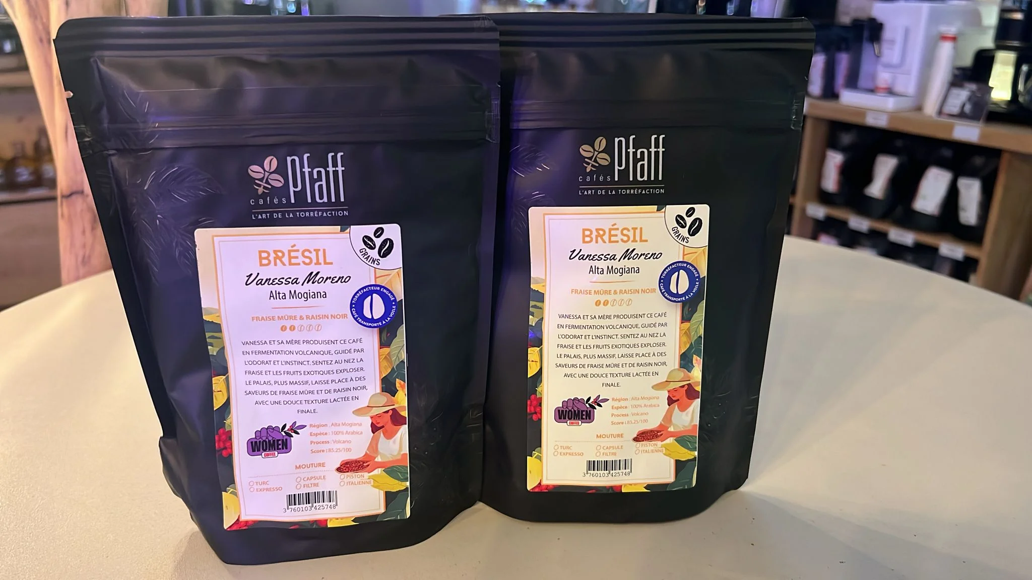 Le Brésil Vanessa Moreno, torréfié par les Cafés Pfaff