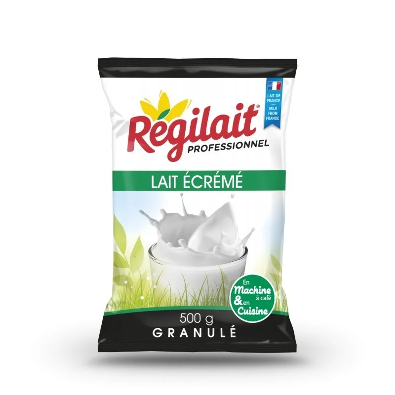 Lait en Poudre Régilait Écrémé pour Distributeur Automatique (500 g)