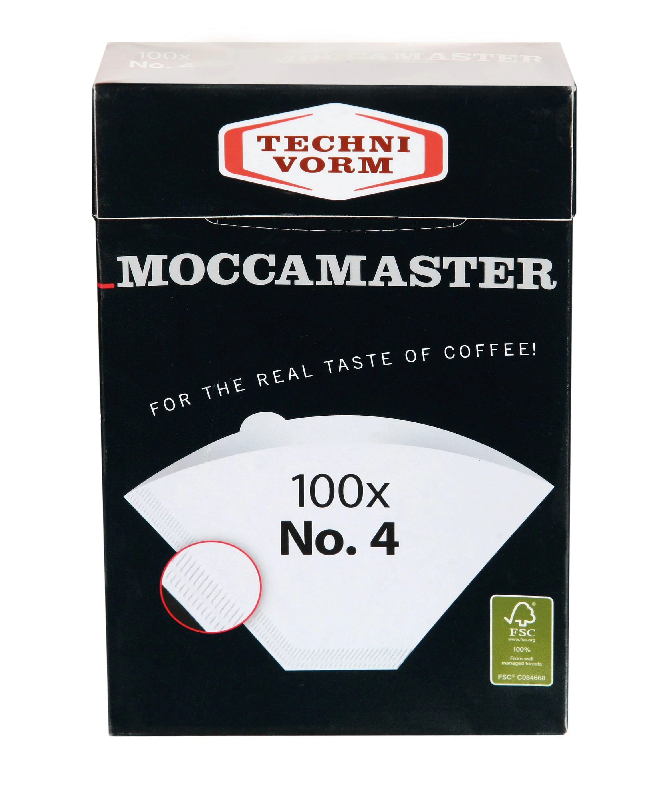 Boîte de 100 filtres N°4 MOCCAMASTER